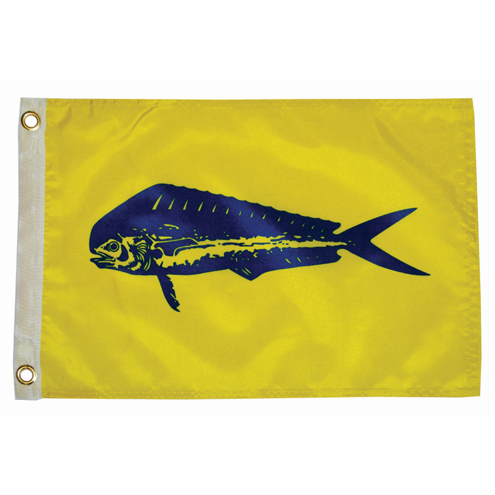 Taylor Made 12 x 18 Inch Dolphin Flag for Marine and Boat Decoration