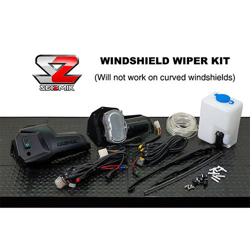 Seizmik UTV Windshield and Headlight Wiper Washer Kit (Part #50-30011KIT)
