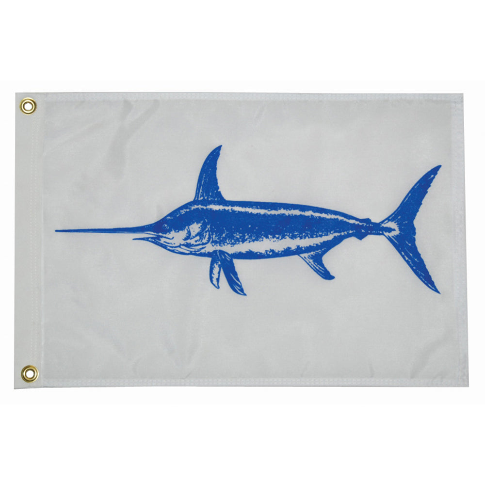 Taylor Made 12 x 18 Inch Swordfish Flag – Fisherman's Catch Flag with Brass Grommets