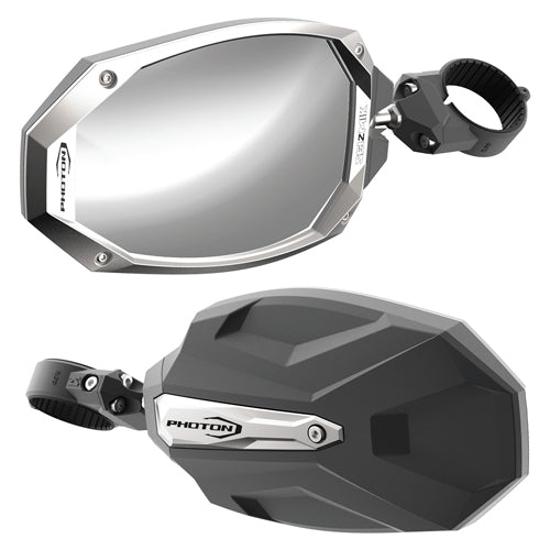 Seizmik Photon Side View Mirror with Cast Aluminum Body and Bezel - 1.75"