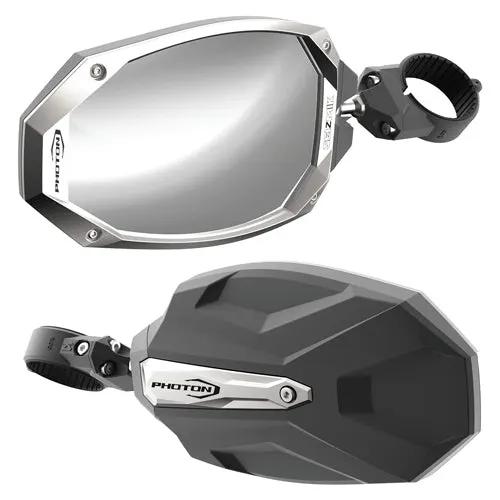 Seizmik Photon Side View Mirror with Cast Aluminum Body and Bezel - 2" & 1" by SEIZMIK