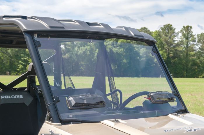 Seizmik Vented Windshield Kit for Polaris Ranger - Scratch-Resistant Polycarbonate