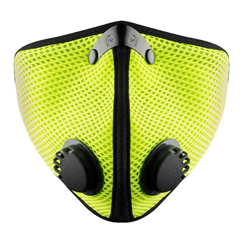 RZ-MASK M2.5 Reusable Mesh Air Filtration Mask - Safety Green, Medium