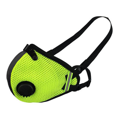 RZ-MASK M2.5 Reusable Mesh Air Filtration Mask - Safety Green, Medium
