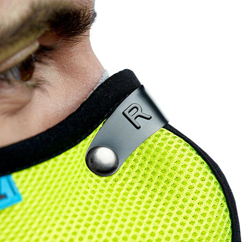 RZ-MASK M2.5 Reusable Mesh Air Filtration Mask - Safety Green, Large