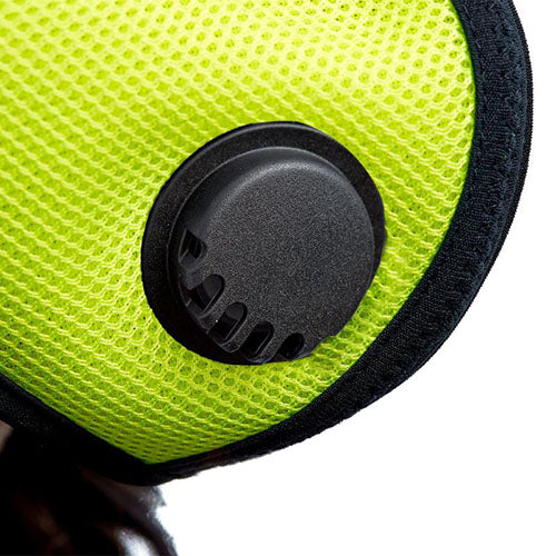 RZ-MASK M2.5 Reusable Mesh Air Filtration Mask - Safety Green, Large