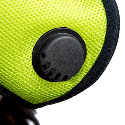 RZ-MASK M2.5 Reusable Mesh Air Filtration Mask - Safety Green, Large