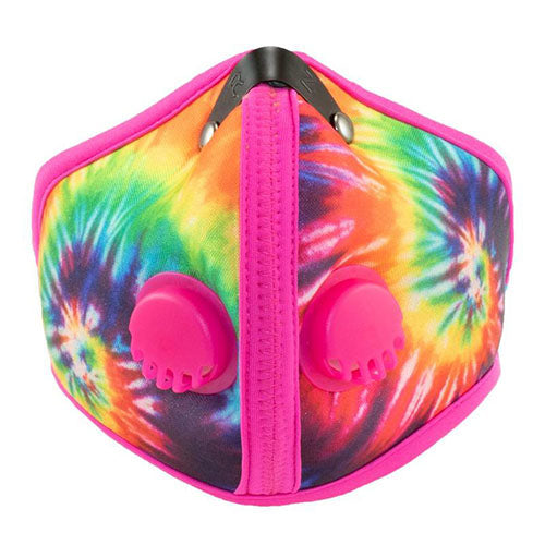 RZ-MASK M2N Reusable Air Filtration Mask - Tie Dye Pink, Extra Large