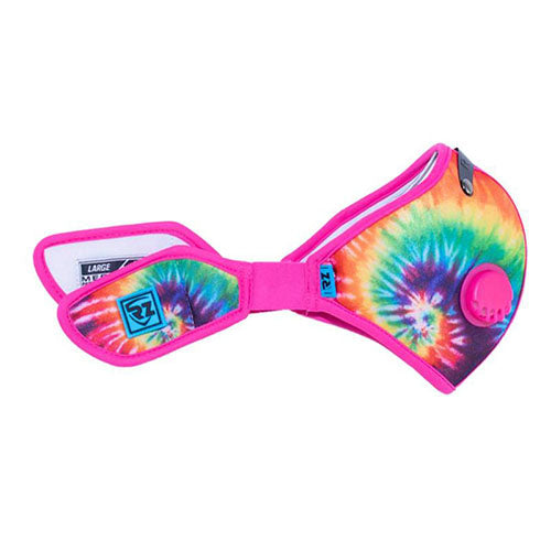 RZ-MASK M2N Reusable Air Filtration Mask - Tie Dye Pink, Extra Large