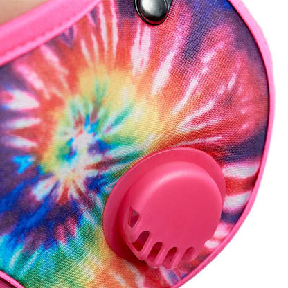 RZ-MASK M2N Reusable Air Filtration Mask - Tie Dye Pink, Extra Large