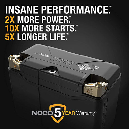 NOCO Group 20 Lithium Powersports Battery NLP20 - High-Performance Marine and Powersports Power Source