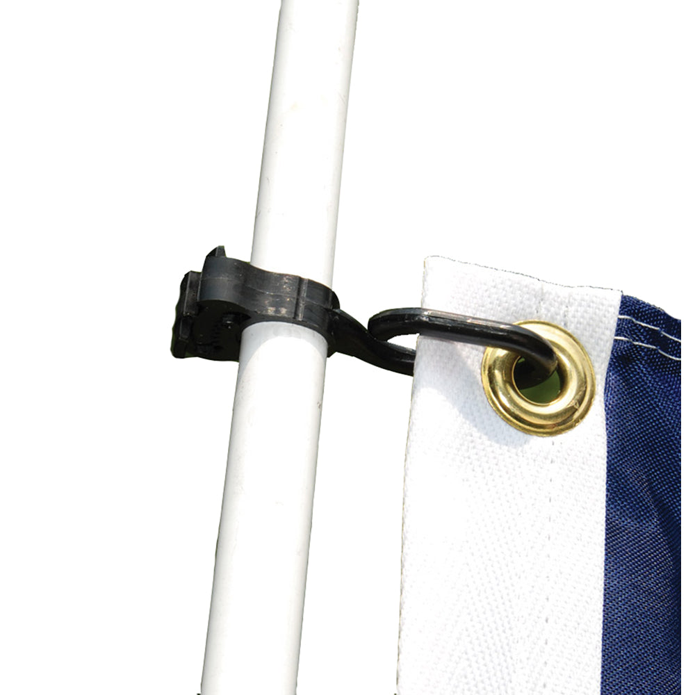Taylor Made Charlevoix Burgee and Antenna Clips (Pair) for 1/2 Inch Poles and Antennas
