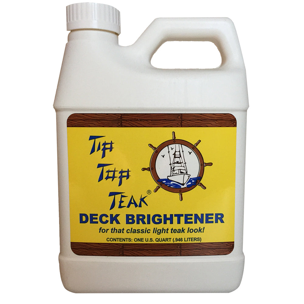 Tip Top Teak Deck Brightener Quart by Tip Top Teak - Restores Dull Teak to a Bright Finish