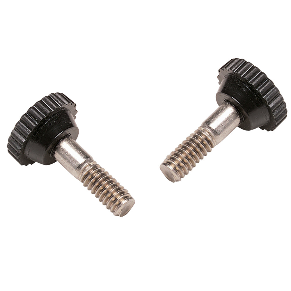 Taylor Made Bimini Hinge Thumb Screws Black Pair - Replacement Hardware for Deck Hinges
