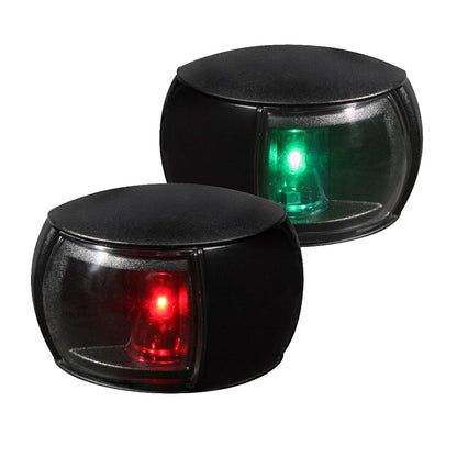 Hella Marine NaviLED Port & Starboard Pair - 2 Nautical Miles - Clear Lens with Black Housing