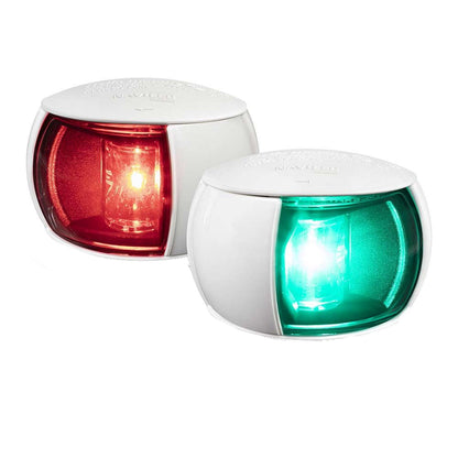 Hella Marine NaviLED Port & Starboard Pair - 2 Nautical Miles - Clear Lens with White Housing