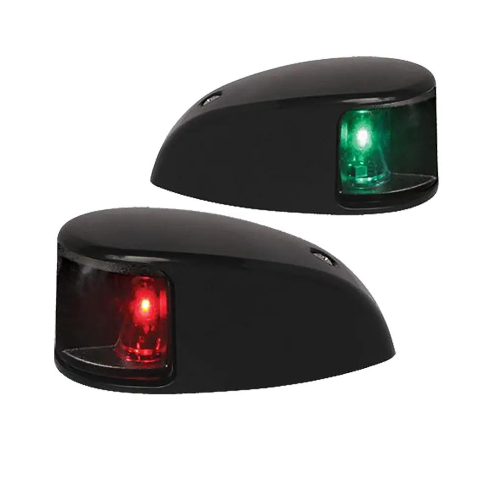 Hella Marine NaviLED Deck Mount Port & Starboard Pair - 2 nautical miles - Clear Lens with Black Housing by Hella Marine