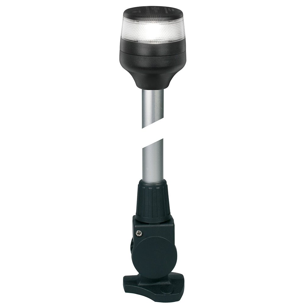 Hella Marine NaviLED 360 Compact All Round Lamp - 2 Nautical Miles Visibility - 12 Inch Fold Down Base - Black