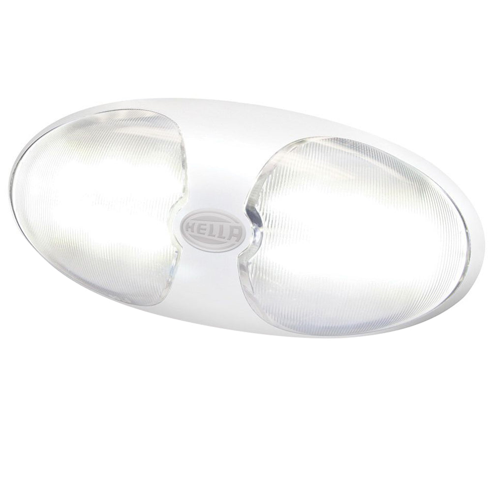 Hella Marine DuraLED 12 Interior/Exterior White LED Lamp with White Housing