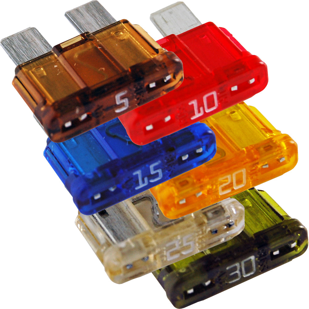 Blue Sea Systems ATC Fuse Kit - 6-Piece Multi-Pack for Automotive and Marine Applications