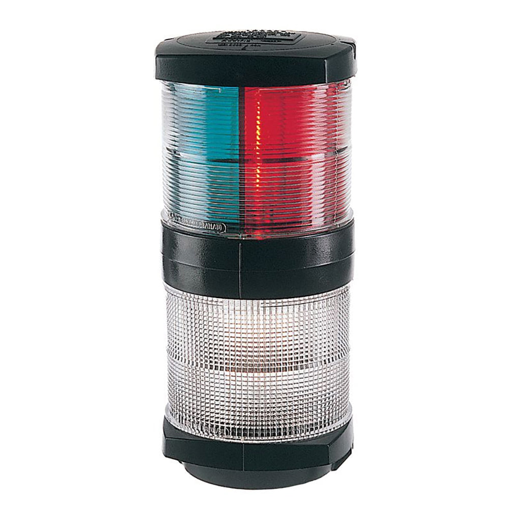 Hella Marine Tri-Color Navigation Light and Anchor Lamp - Incandescent 2 Nautical Miles - Black Housing - 12V