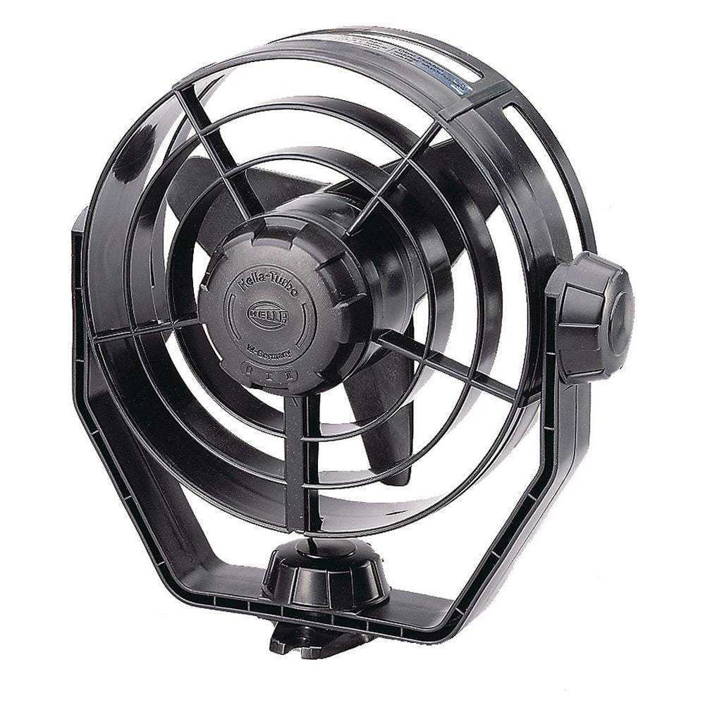 Hella Marine 3361012 2-Speed Turbo Fan - 24V Black for Marine and Industrial Use