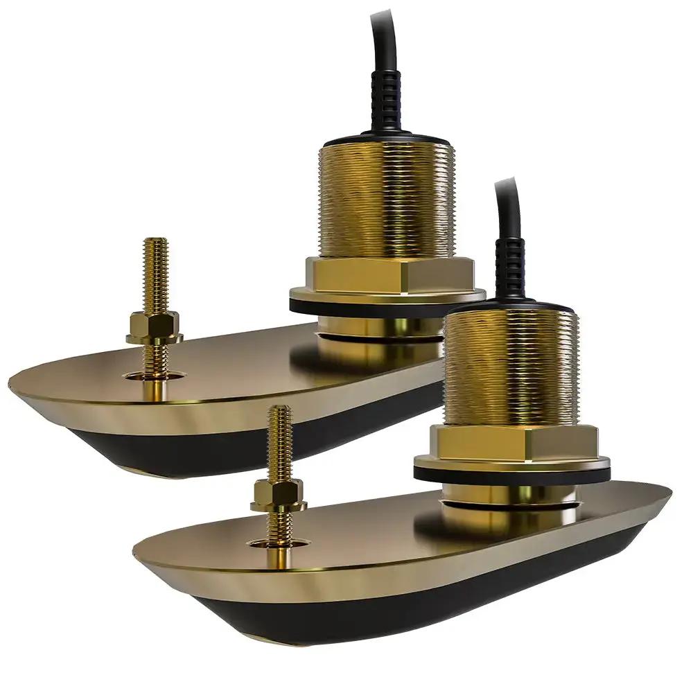 Raymarine RV-220 RealVision 3D Bronze Thru-Hull Transducer Pair Pack with 20 ft Cable and Y-Cable by Raymarine