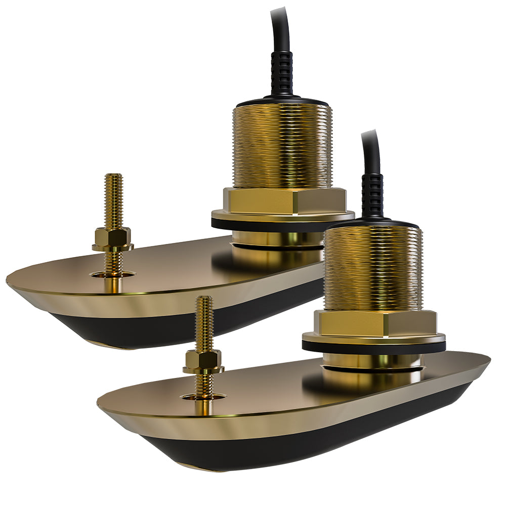 Raymarine RV-220 RealVision 3D Bronze Thru-Hull Transducer Pair Pack with 20 ft Cable and Y-Cable