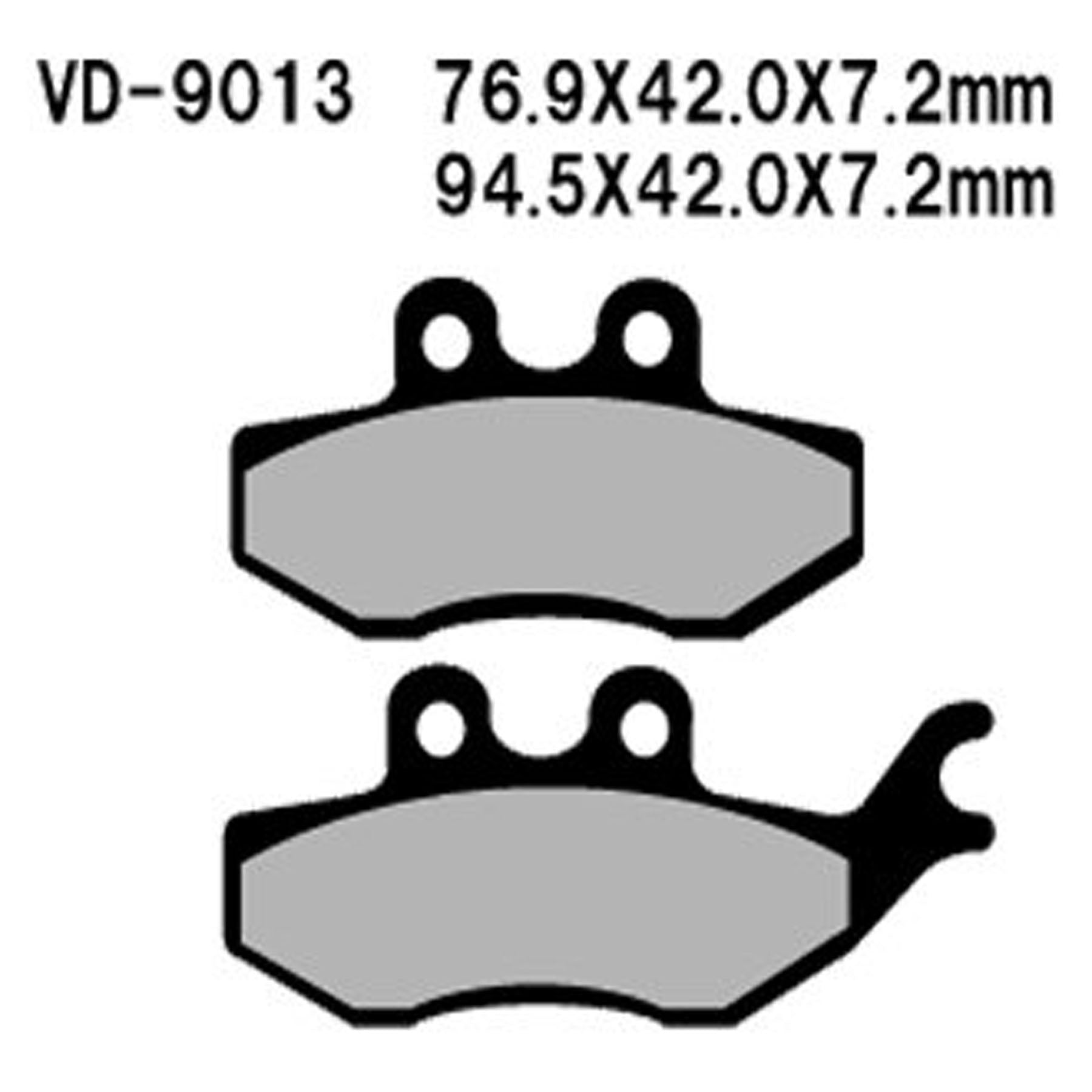 VESRAH Brake Pads VD-9013 for Reliable Vehicle Braking Performance