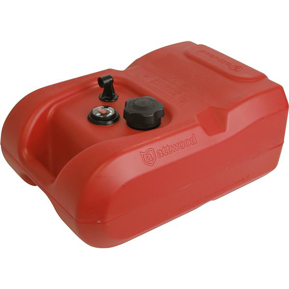 Attwood Marine 8806LPG2 Portable 6-Gallon Fuel Tank with Gauge for Marine Engines