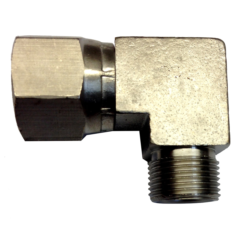 Uflex USA 90 Degree 3/8 Inch Nipple Plate Compression Fitting (Part Number MD 38 NI COM FT)