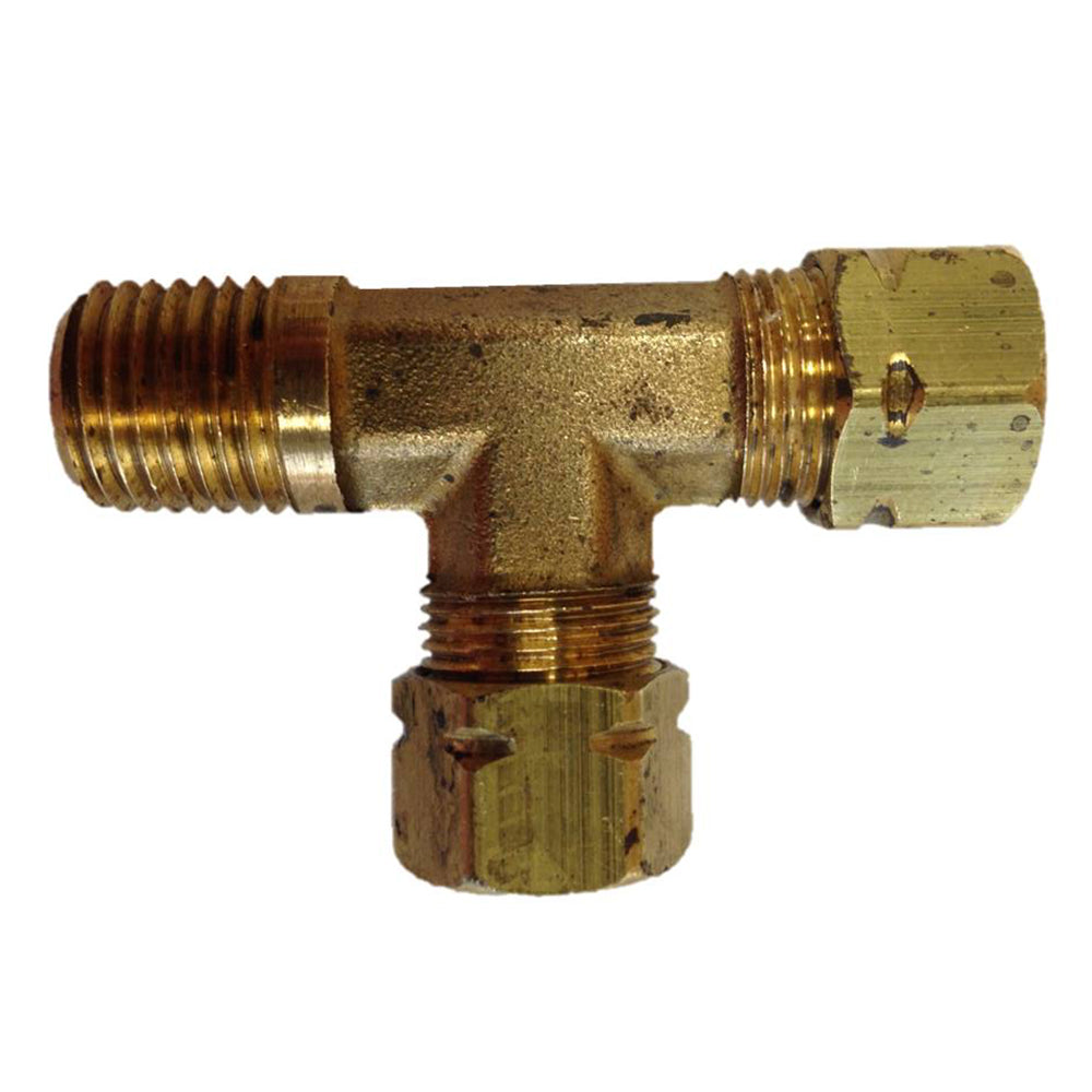 Uflex USA Male Run T-Fitting - 3/8 inch Tube x 1/4 inch NPT