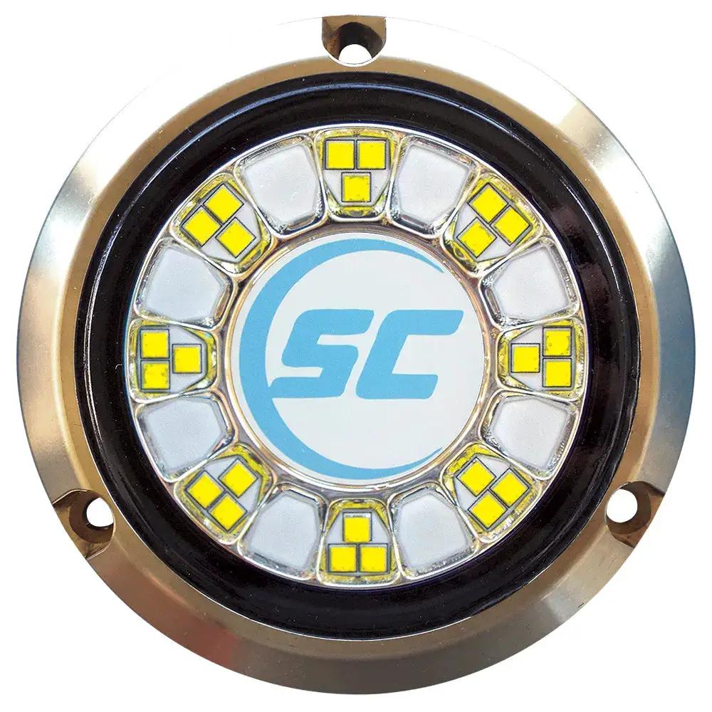 Shadow-Caster SCR-24 Bronze Underwater LED Light – 24 LEDs, Bimini Blue/Great White by Shadow-Caster LED Lighting