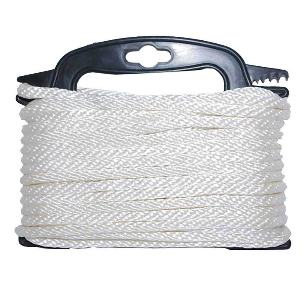 Attwood Marine Braided Nylon Rope - 3/16 inch x 100 feet, White