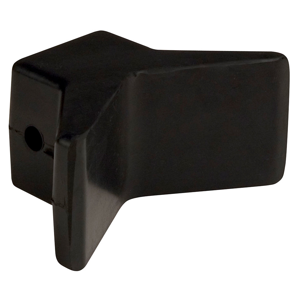 C.E. Smith Bow Y-Stop 3 x 3 Inches Black Natural Rubber (Part No. 29551)