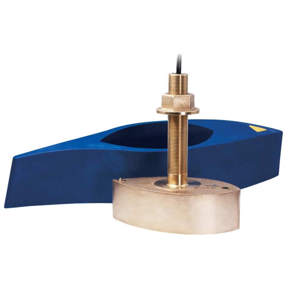 Airmar B275C-LHW Bronze Thru-Hull Fish Finder Transducer with Wide Beam and High Frequency Range
