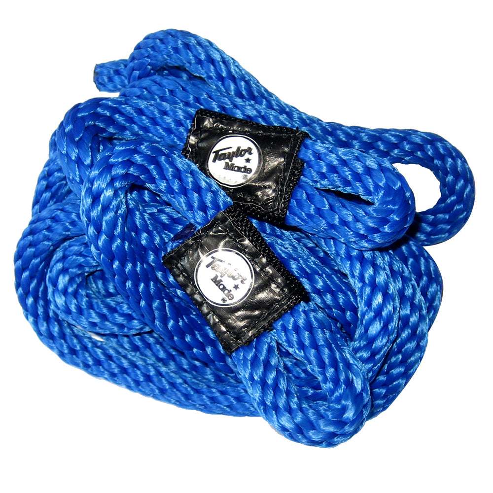 Taylor Made Fender Loc Fender Lines - 3/8 inch x 72 inch Pair in Blue