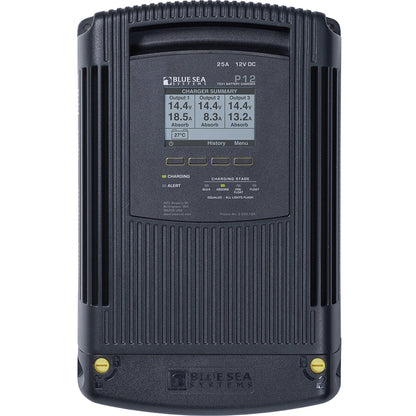 Blue Sea Systems P12 Battery Charger - 12V DC 25A for Marine and RV Applications