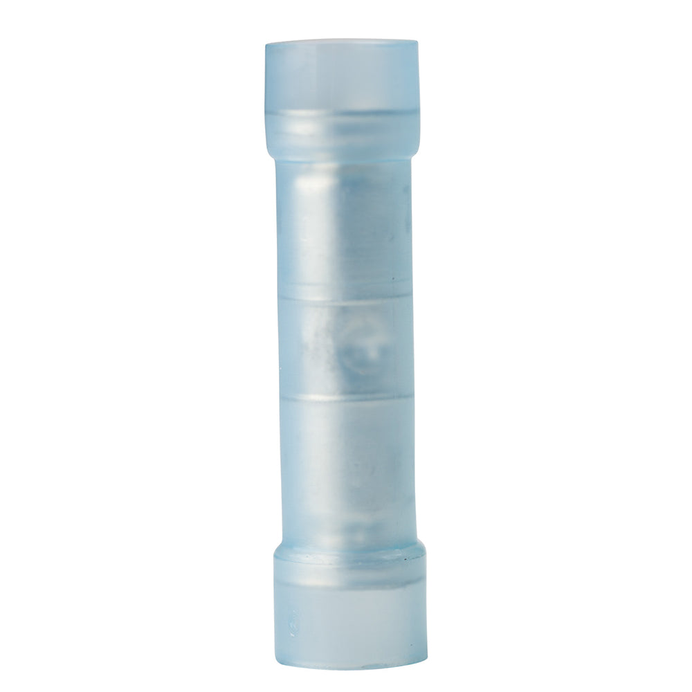 Ancor 16-14 AWG Nylon Double Crimp Butt Connectors - 100 Pack for Marine and Automotive Wiring