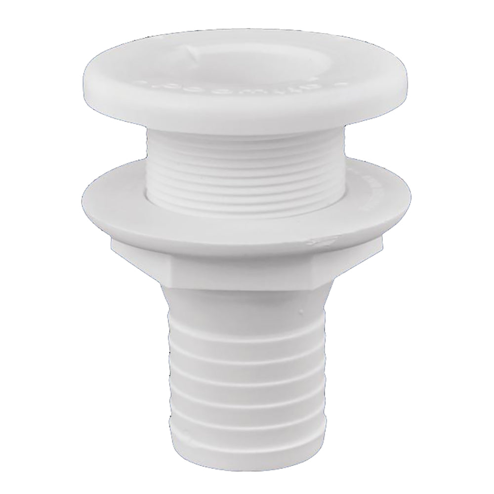 Attwood Marine Plastic Thru-Hull Fitting - 1-1/2 Inch White