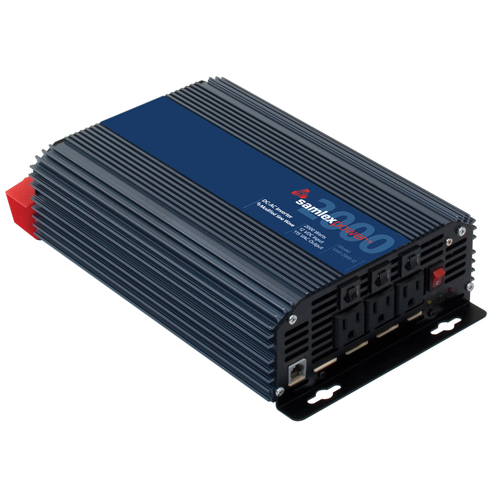 Samlex America SAM-2000-12 2000W Modified Sine Wave Inverter - 12VDC to 115VAC with ETL Safety Listing