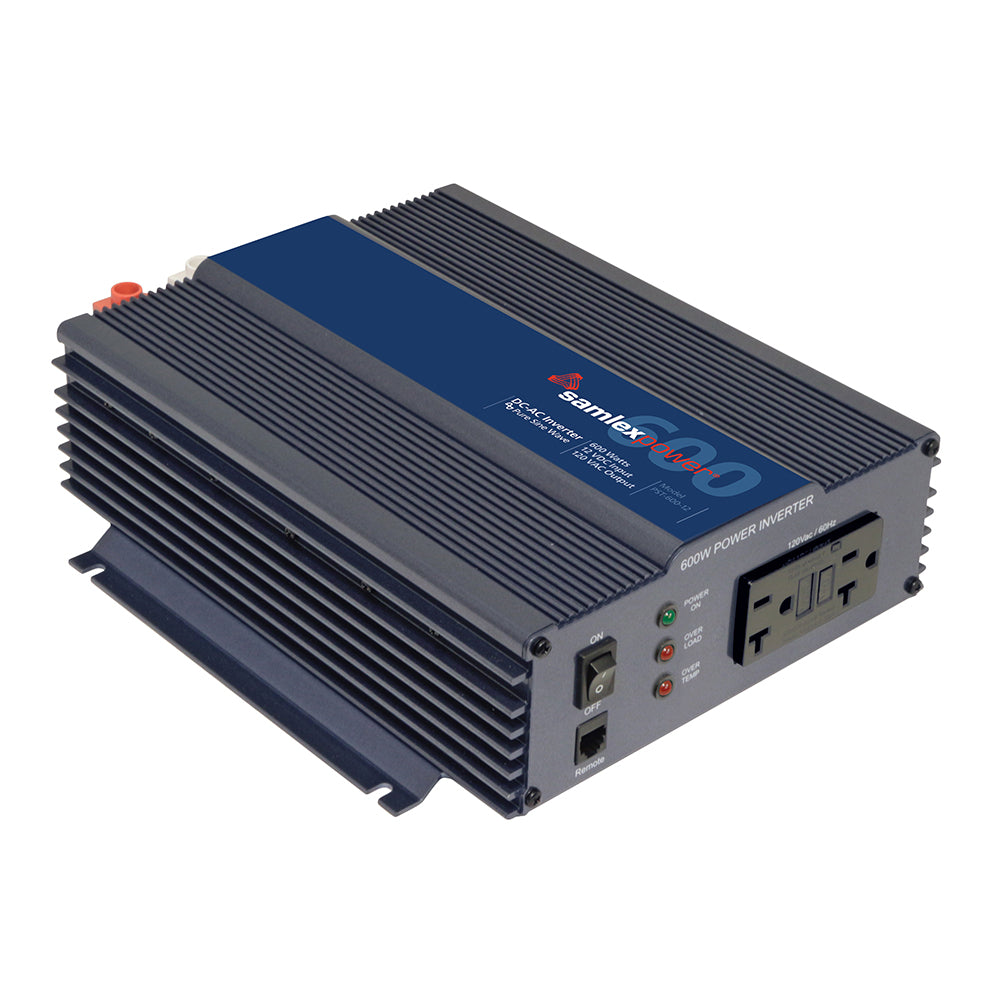 Samlex America PST-600-12 600W Pure Sine Wave Inverter for 12V DC to 120V AC Power