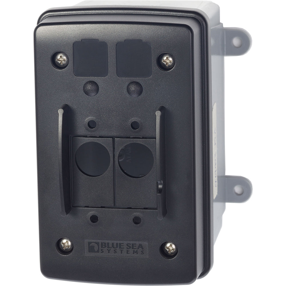 Blue Sea Systems 3131 Surface Mount Circuit Breaker Enclosure for Single and Double Pole Breakers