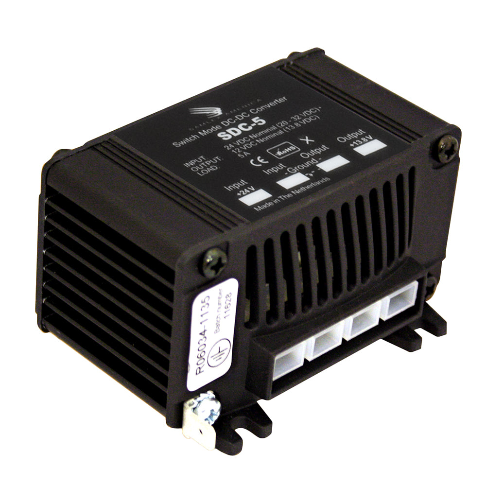 Samlex America SDC-5 5A Non-Isolated 24V to 12V DC-DC Converter for Heavy Duty Applications