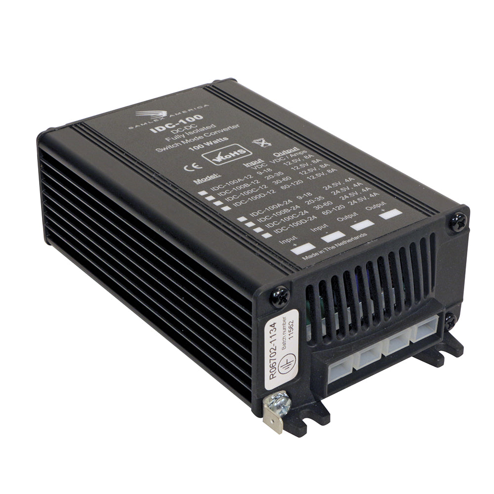 Samlex America IDC-100B-12 100W Fully Isolated DC-DC Converter with 12.5V Output and 8A Current