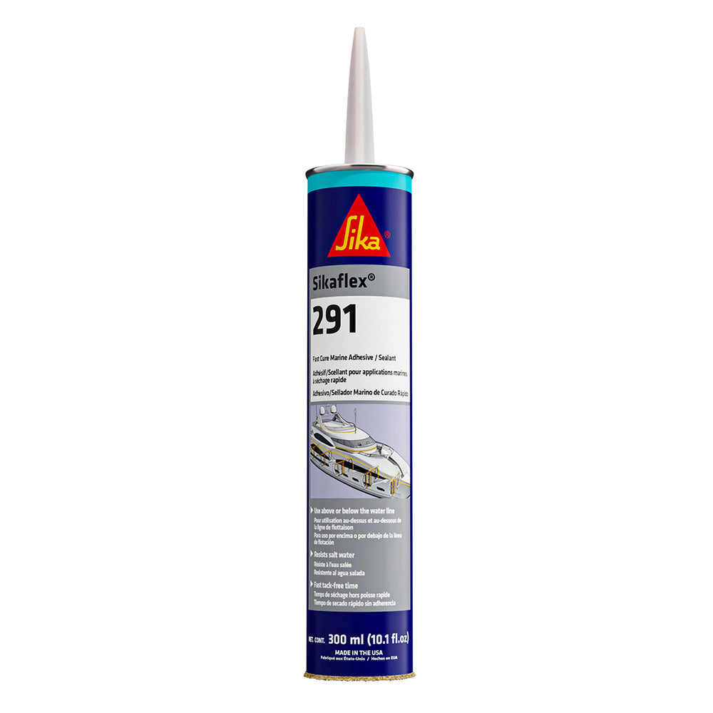 Sika Sikaflex 291 Fast Cure Marine Sealant and Adhesive, 10.3 oz Cartridge - Black