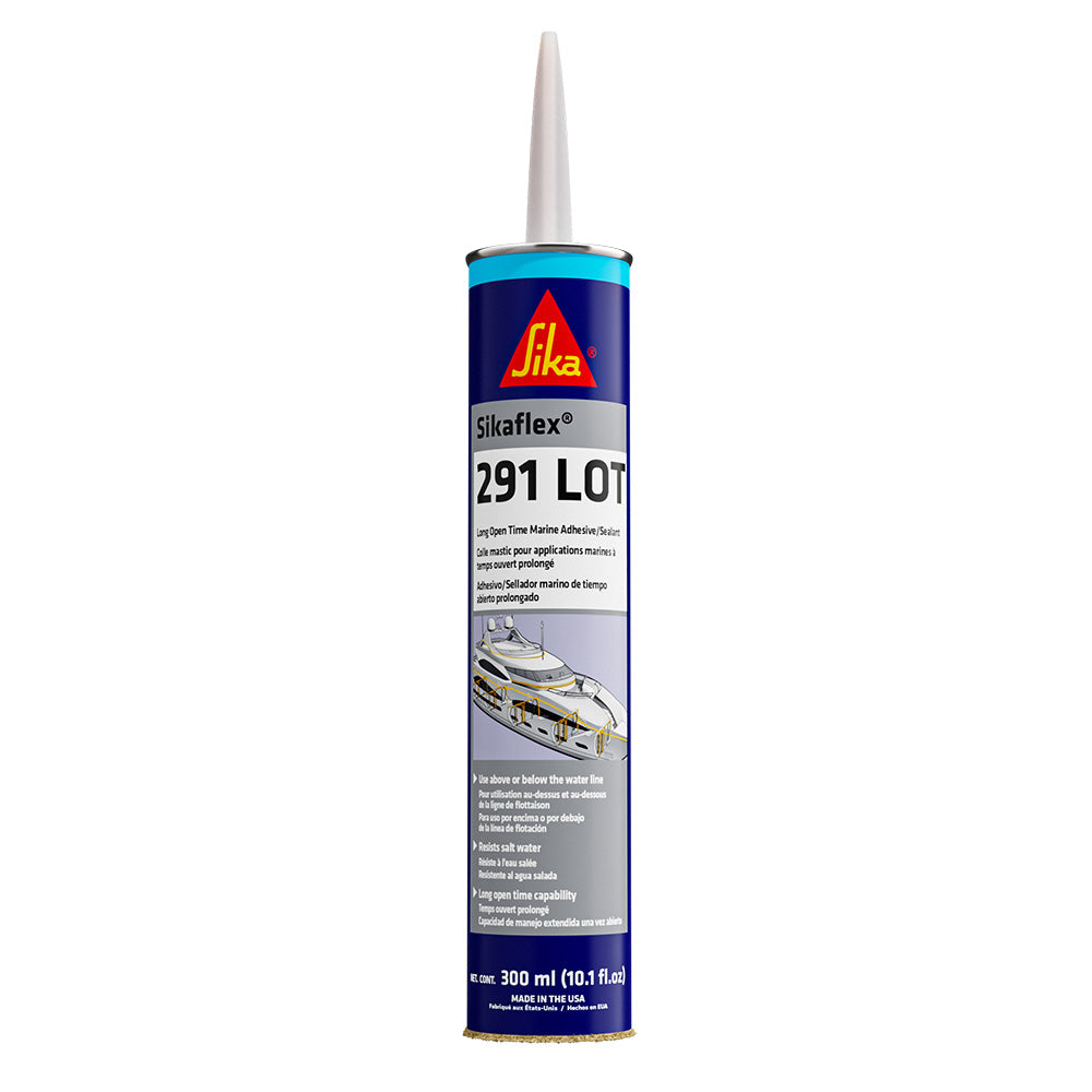 Sika Sikaflex 291 LOT Slow Cure Marine Sealant and Adhesive 10.3 oz Cartridge - White