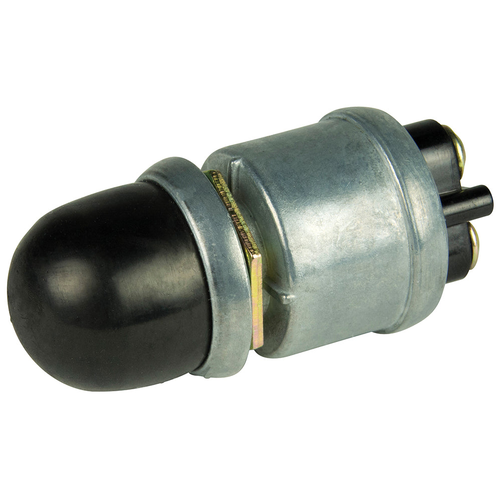 BEP Marine 1001508 2-Position SPST Heavy-Duty Push Button Switch with Cover – 35 Amp, Off/On Control