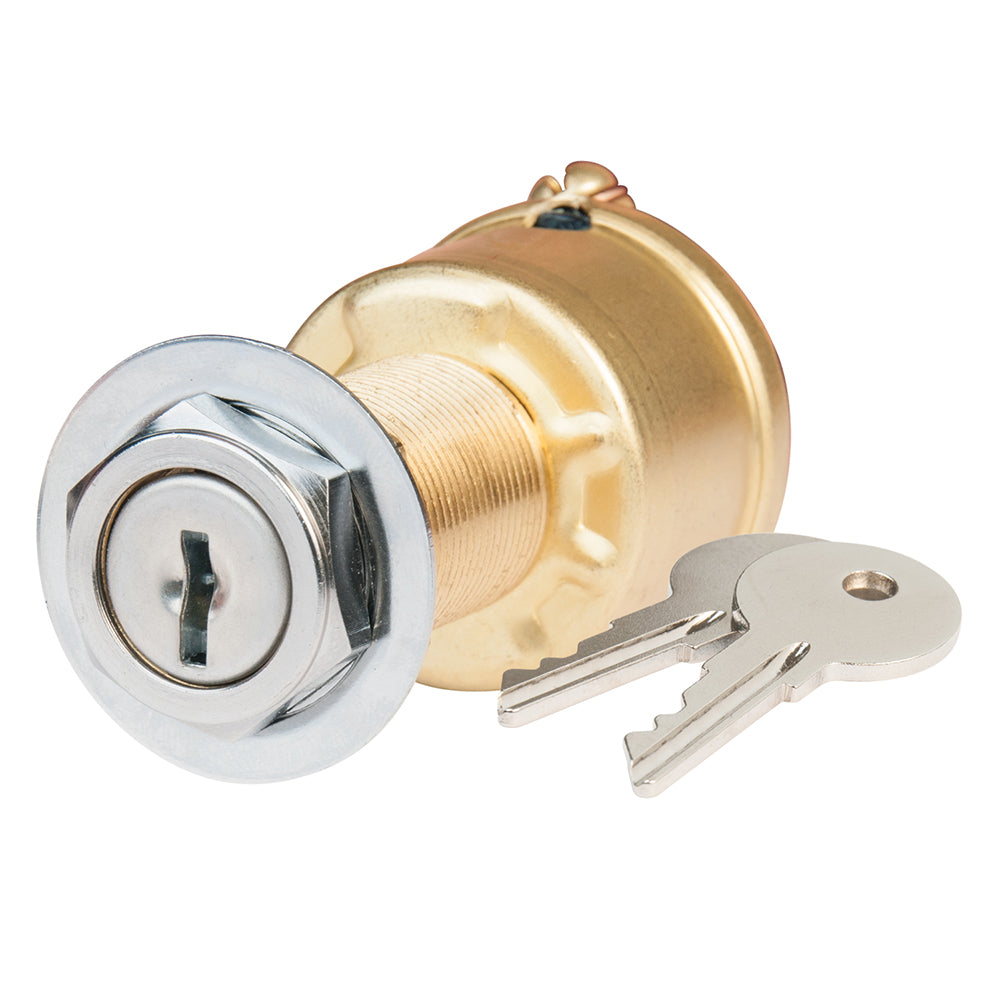 BEP Marine 2-Position Ignition Switch - OFF/ON with Coded Tumbler Lock