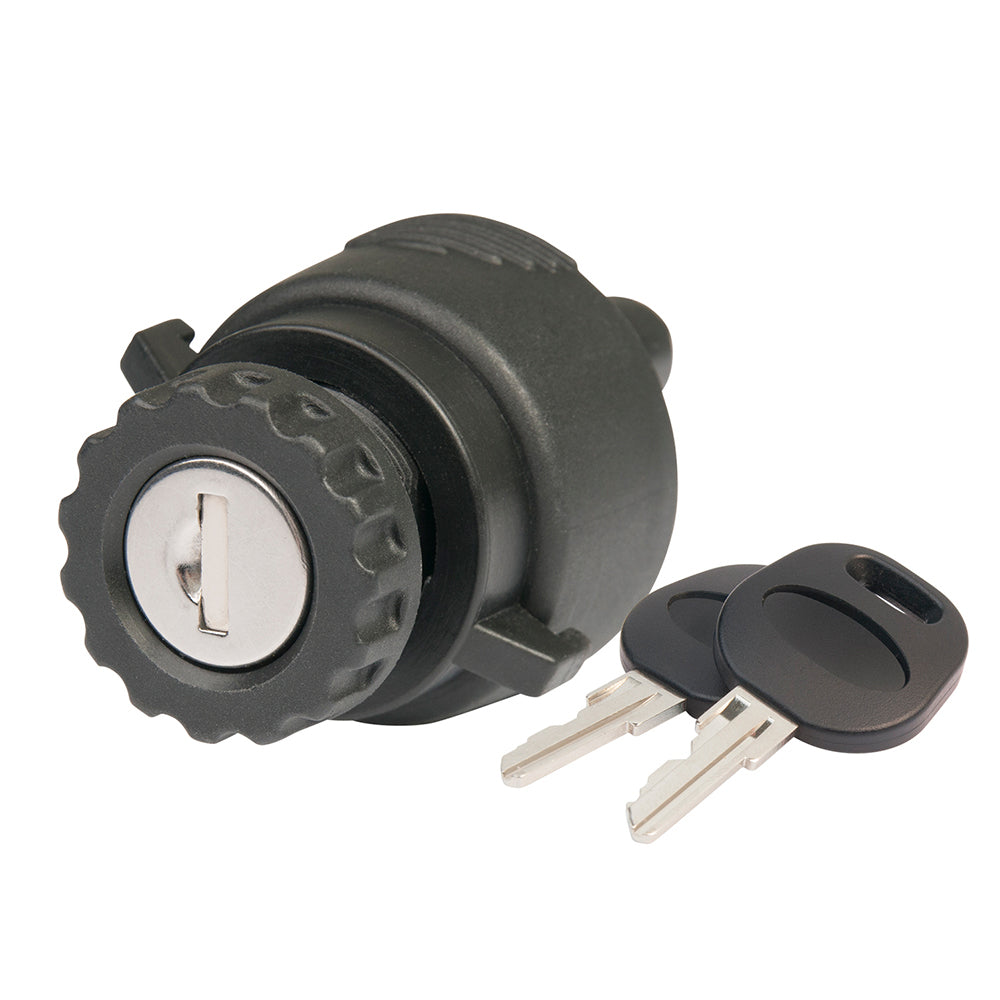 BEP Marine 3-Position Ignition Switch - OFF, Ignition, and Start - Marine-Grade Battery Switch